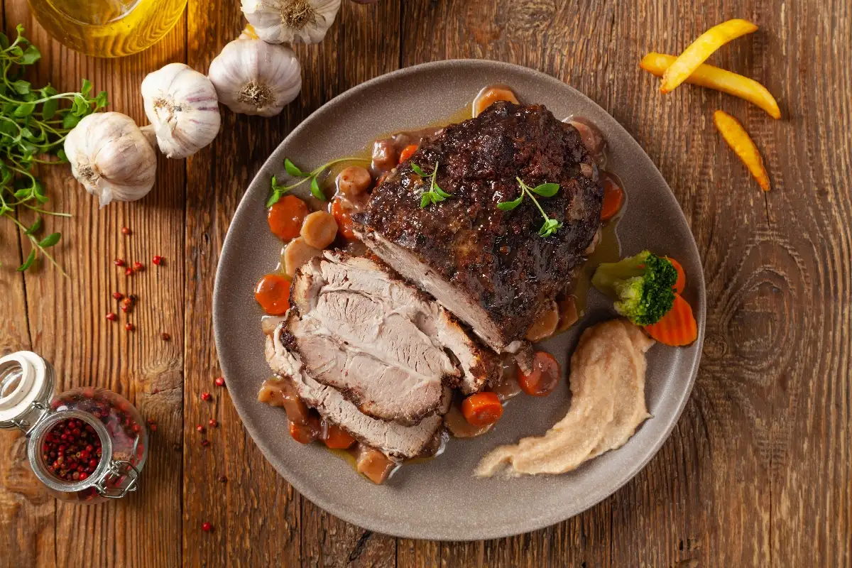 Rôti de porc dans le filet