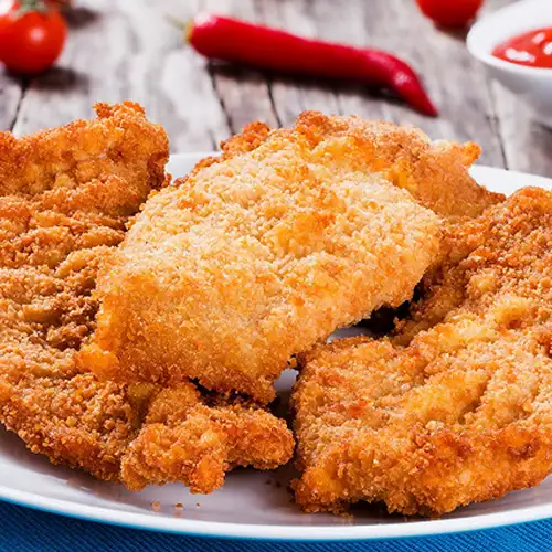 Escalope de dinde panée