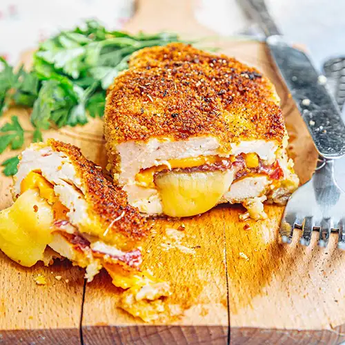 Cordon bleu de poulet au bacon