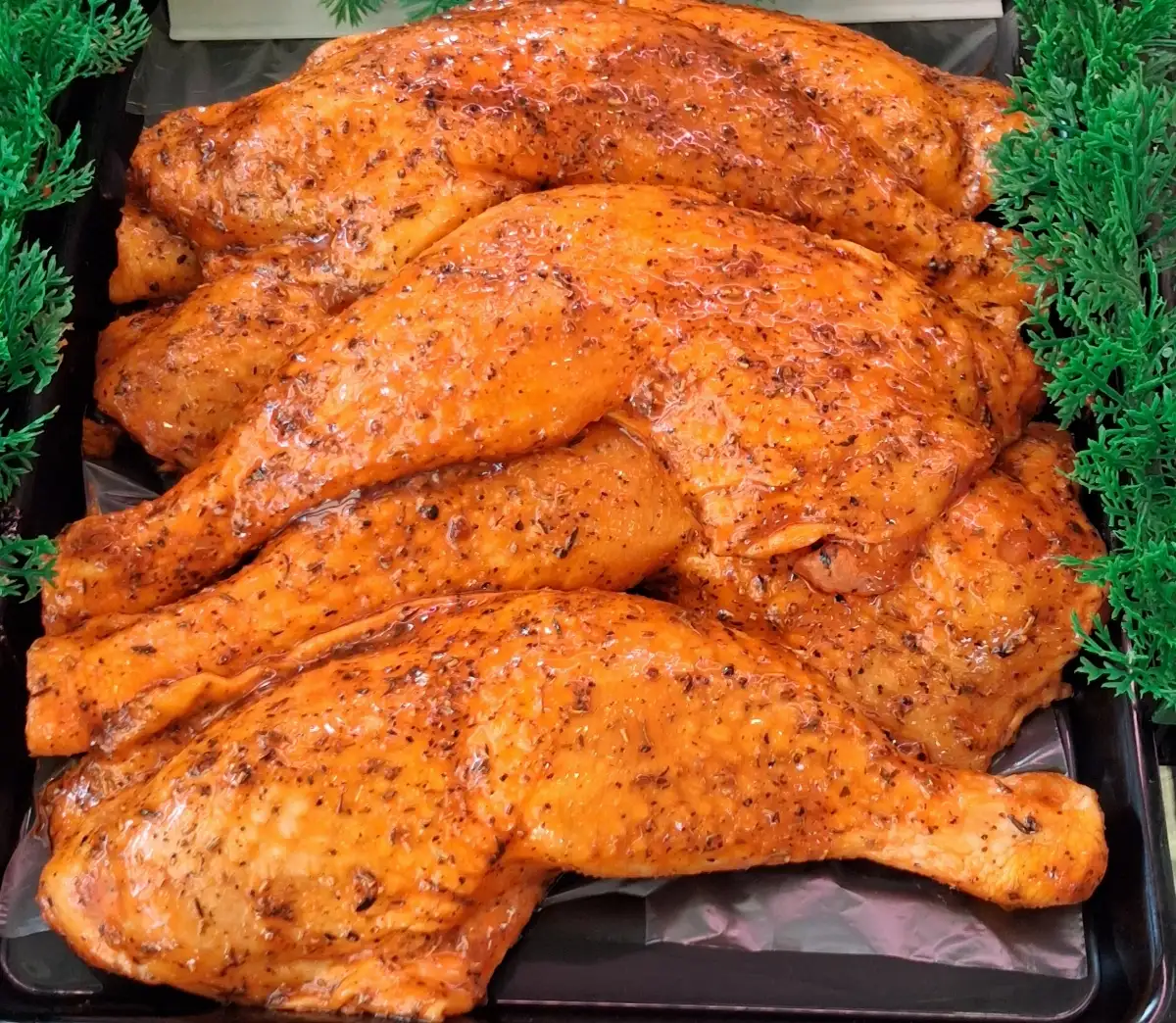 Cuisse poulet fermier à la provençale 300g (16.9€ le kilo)